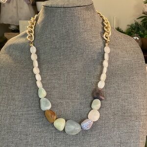 Elegant Multi-Color Stone Necklace